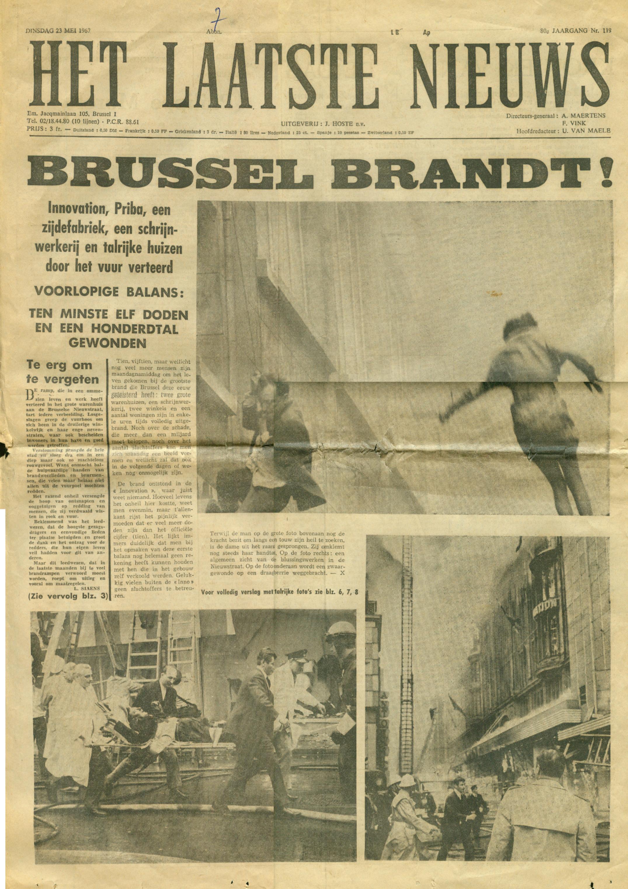 Afbeeldingsresultaat voor brand inno 50 jaar geleden