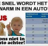 Zon-hittegolf- hoe warm wordt het in auto