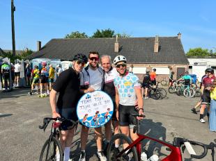 Fiets of wandel met de brandweer tegen kanker