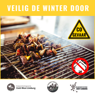 Brandweer Limburg kaart CO-gevaar aan met campagne