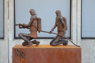 Monument voor overleden collega's