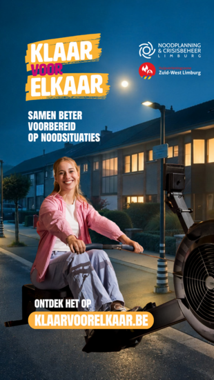Campagne ‘Klaar voor elkaar’ wil Limburgers beter voorbereiden op noodsituaties